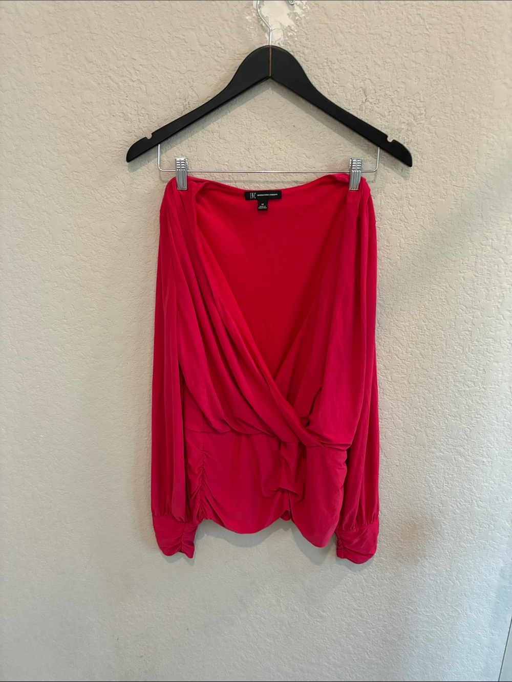 INC International Concepts Bright Red Top